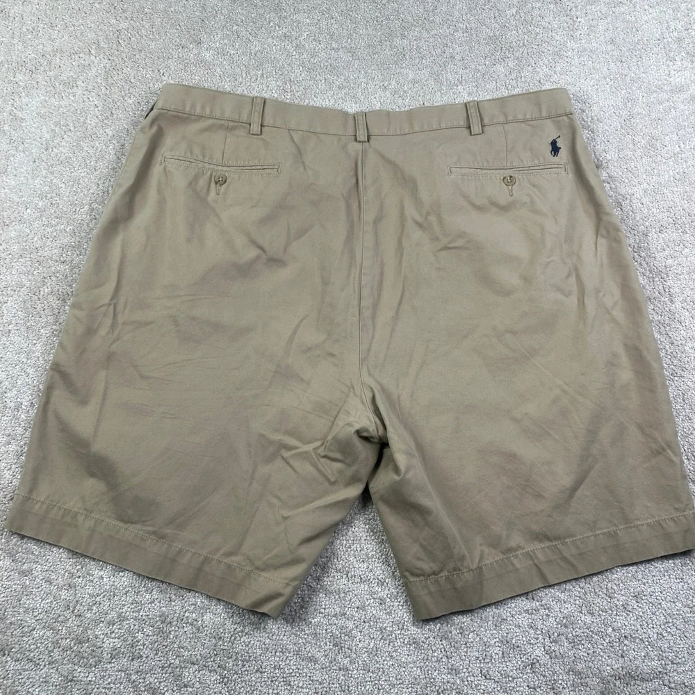 Polo Ralph Lauren Mens 44B Big Prospect Short Khaki Tan Cotton Chino 44 x 9.5